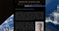 Desktop Screenshot of maverickscience.com