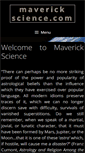 Mobile Screenshot of maverickscience.com